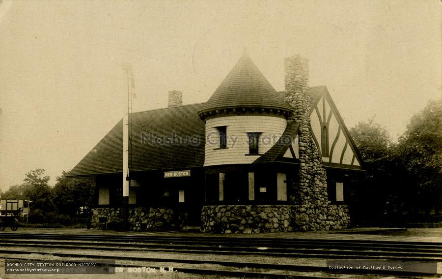 Postcard: The Station, New Boston, New Hampshire